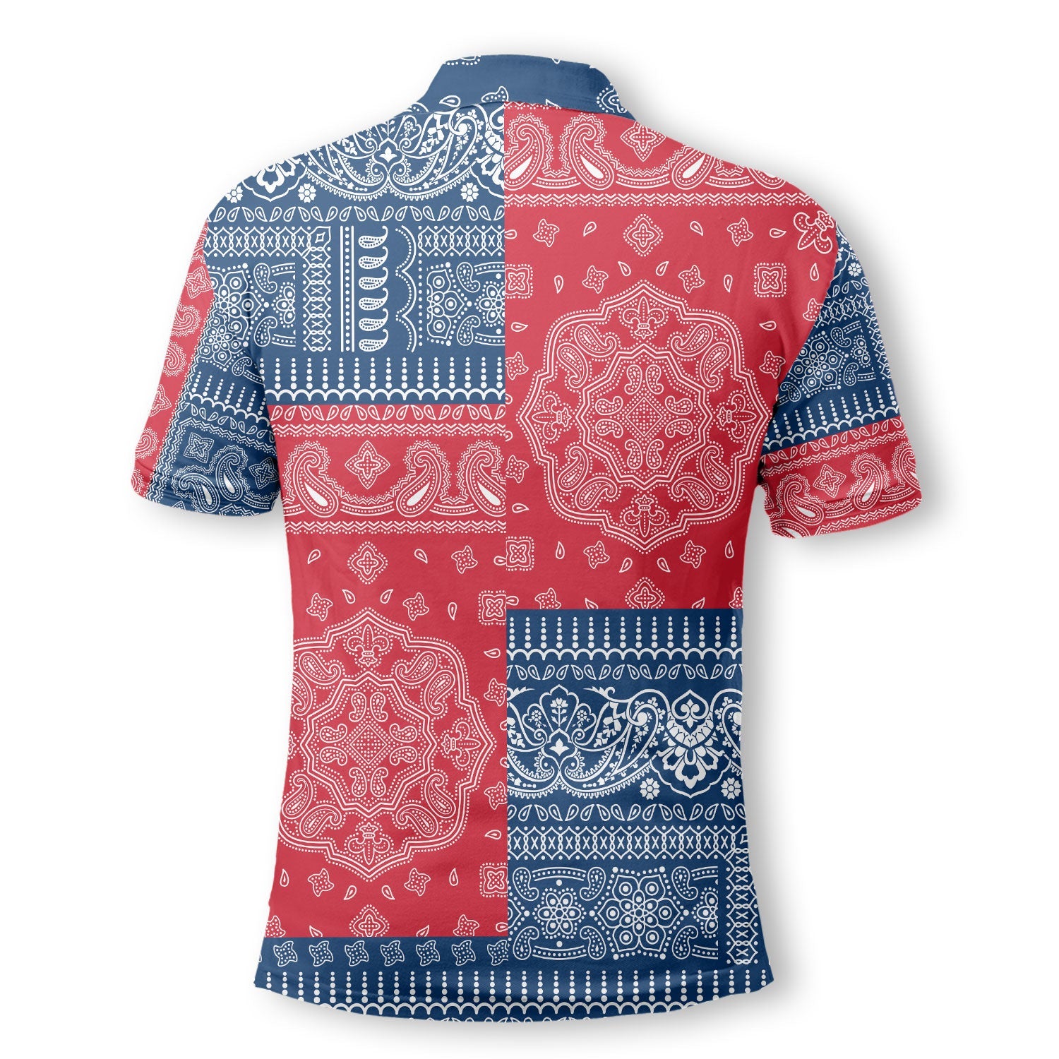 Dominican Republic Polo Shirt Flag And Paisley Basic Style 3