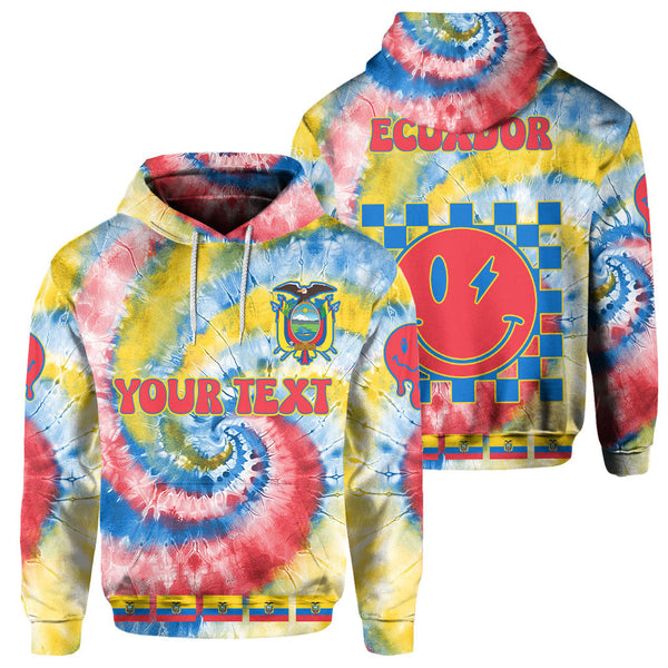 Ecuador Hoodie Custom Tie Dye Style 1