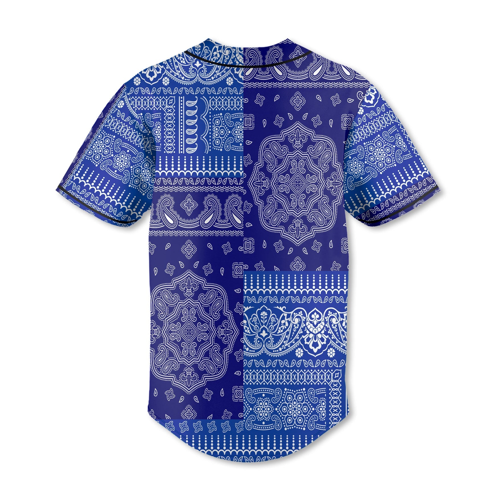 El Salvador Baseball Jersey Flag And Paisley Basic Style 3