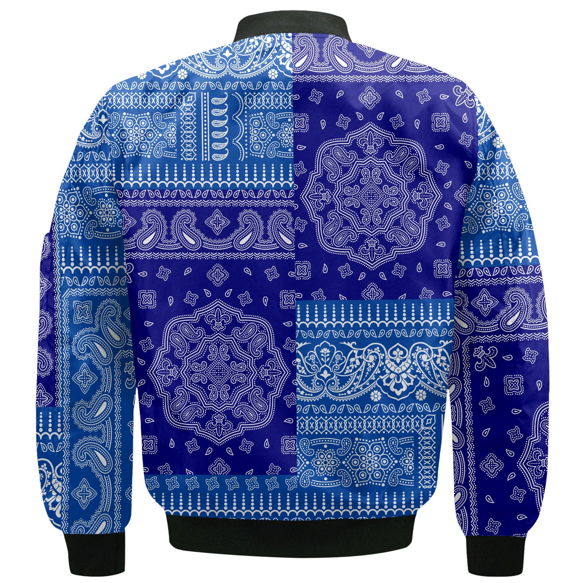 El Salvador Bomber Jacket Flag And Paisley Basic Style 3