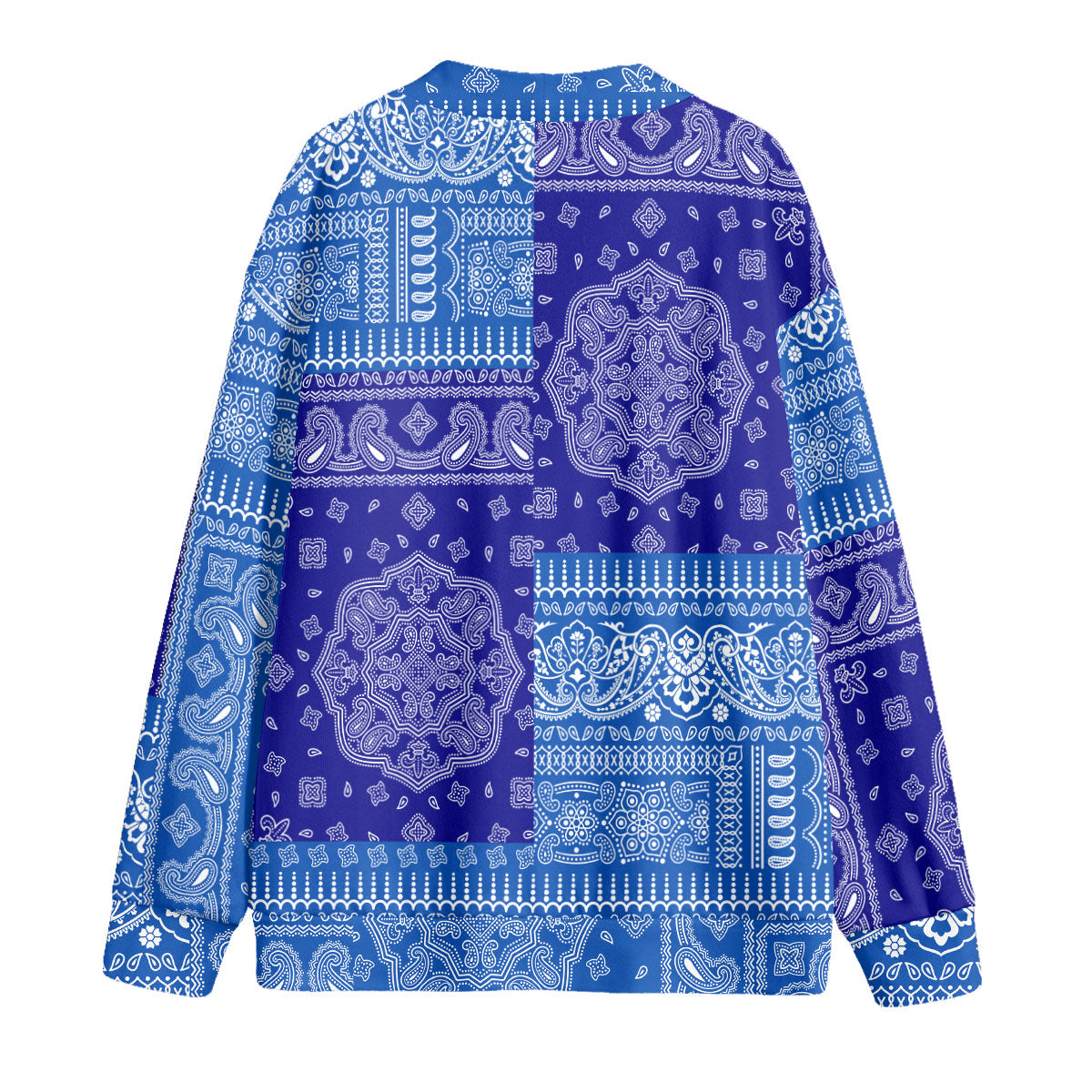 El Salvador Fleece Cardigan Flag And Paisley Basic Style 2