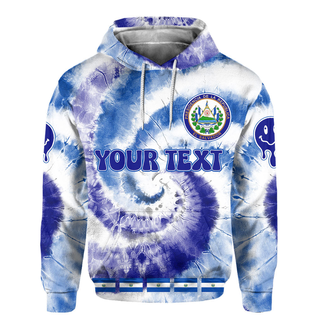 El Salvador Hoodie Custom Tie Dye Style 2