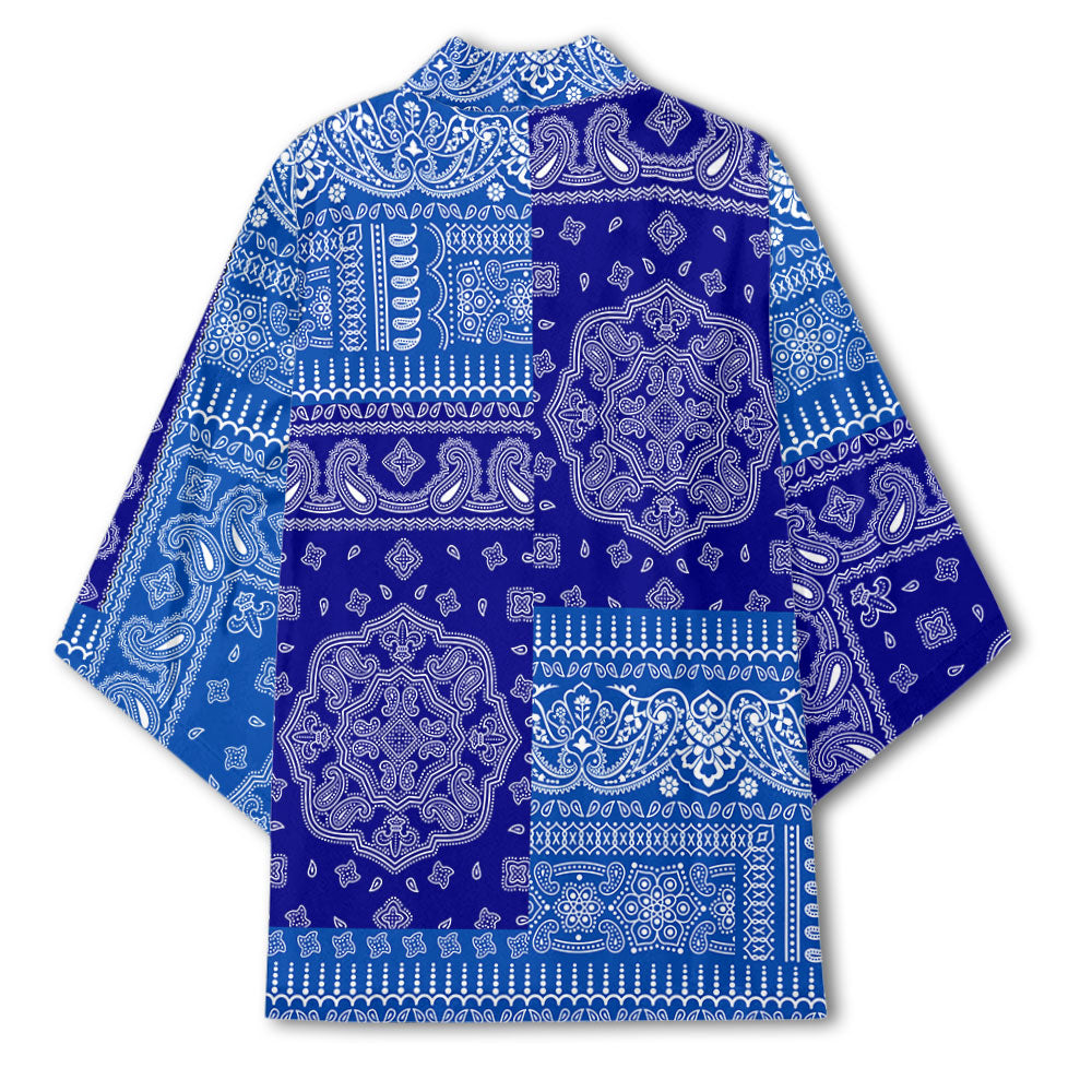 El Salvador Kimono Flag And Paisley Basic Style 3