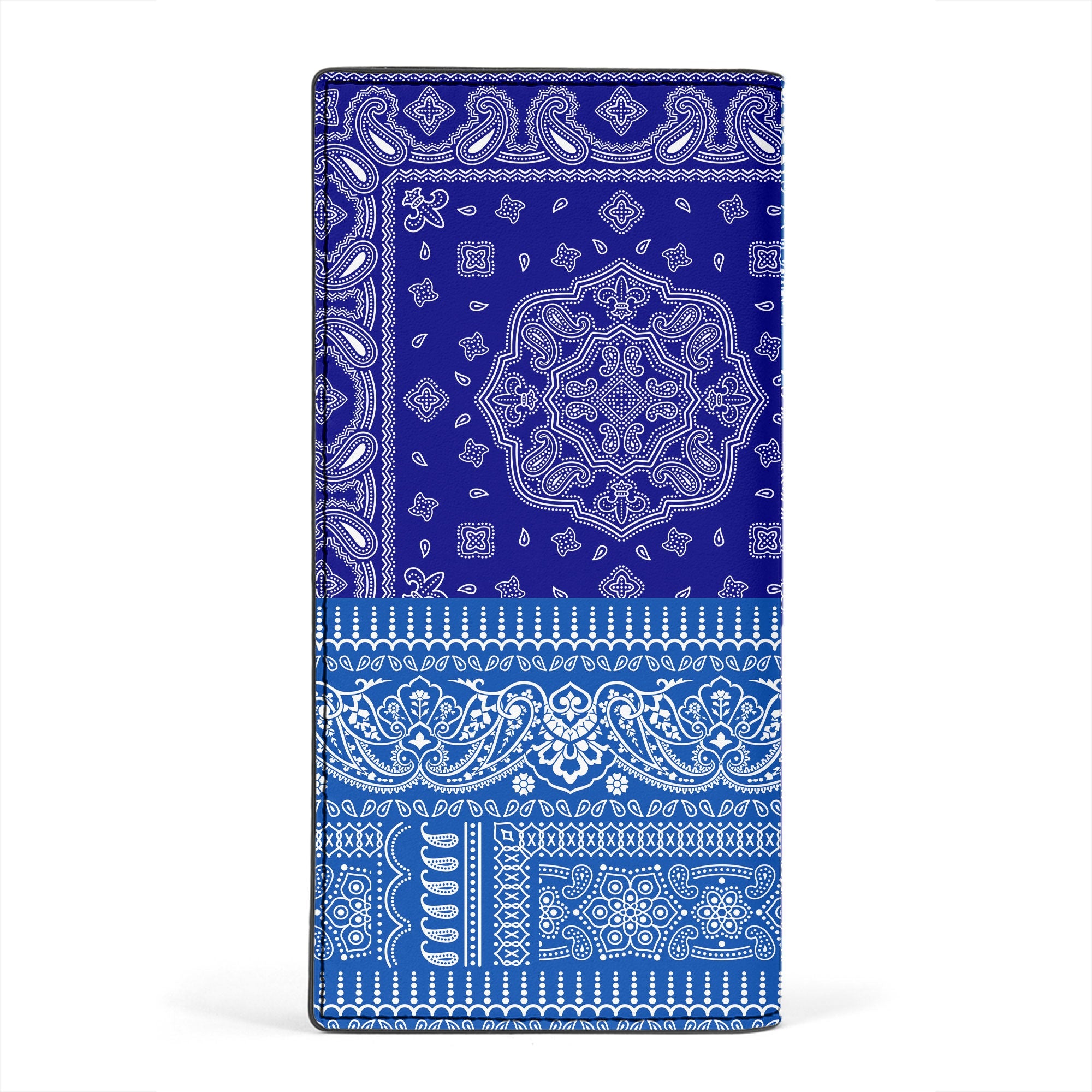 El Salvador Leather Wallet Flag And Paisley Basic Style 2