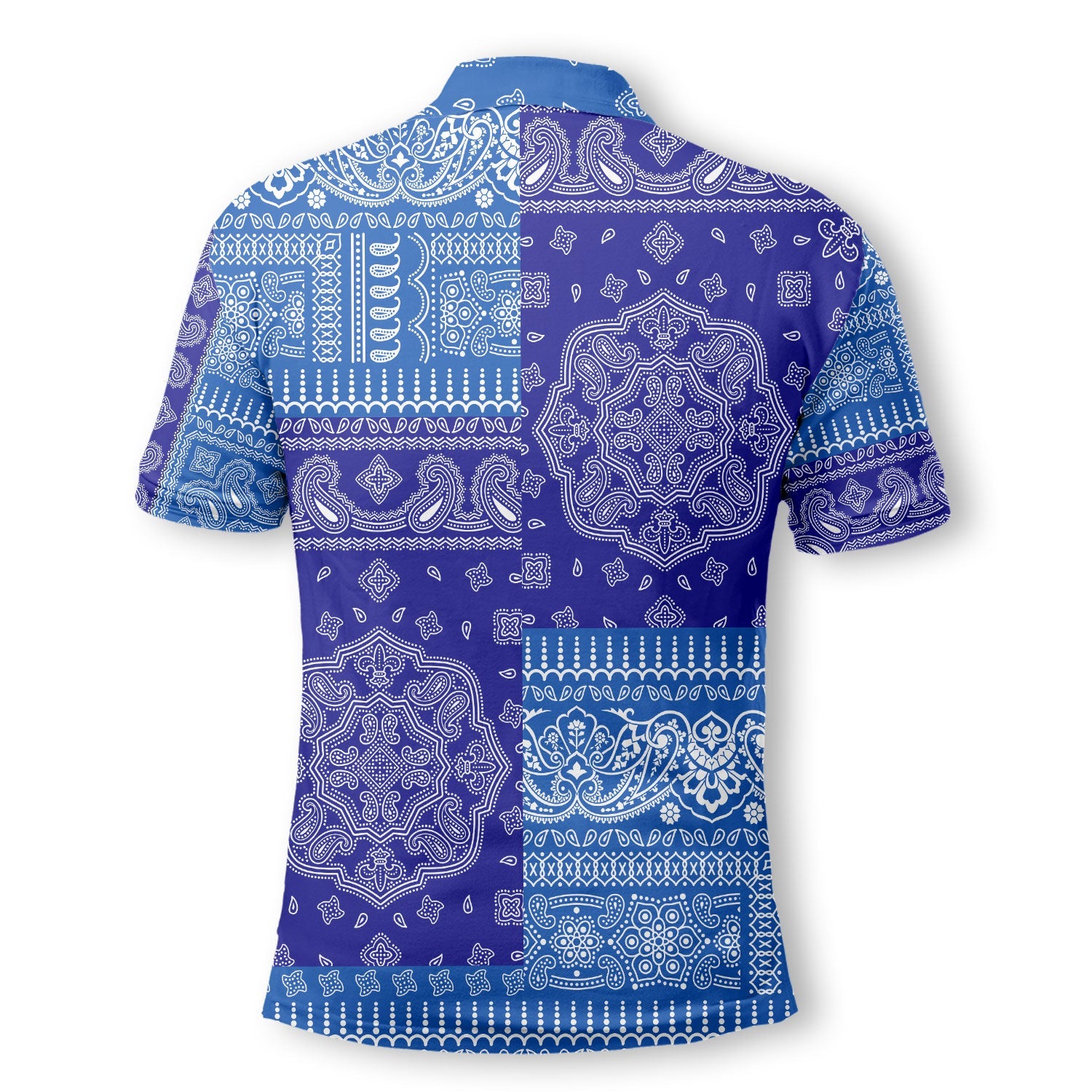 El Salvador Polo Shirt Flag And Paisley Basic Style 3