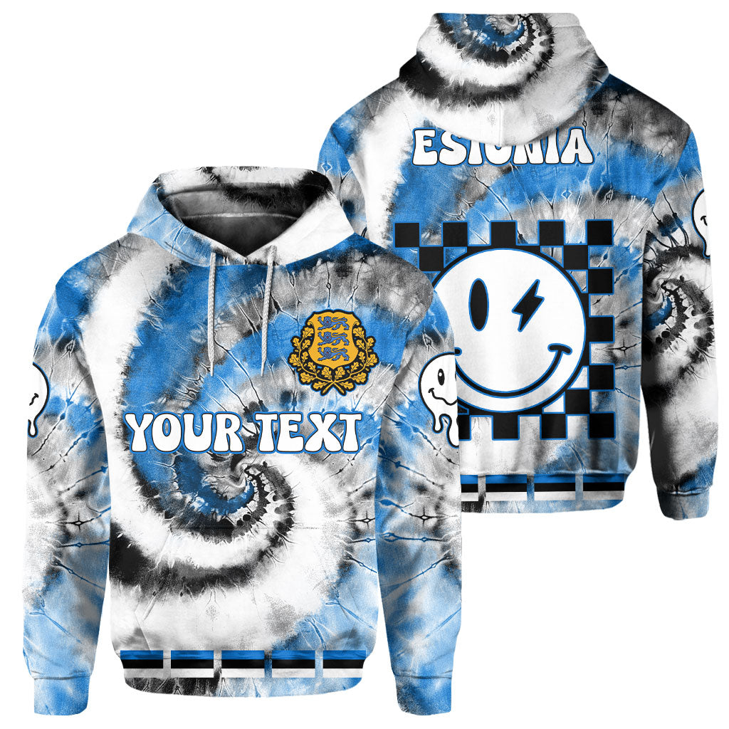 Estonia Hoodie Custom Tie Dye Style 1