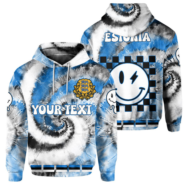 Estonia Hoodie Custom Tie Dye Style 1