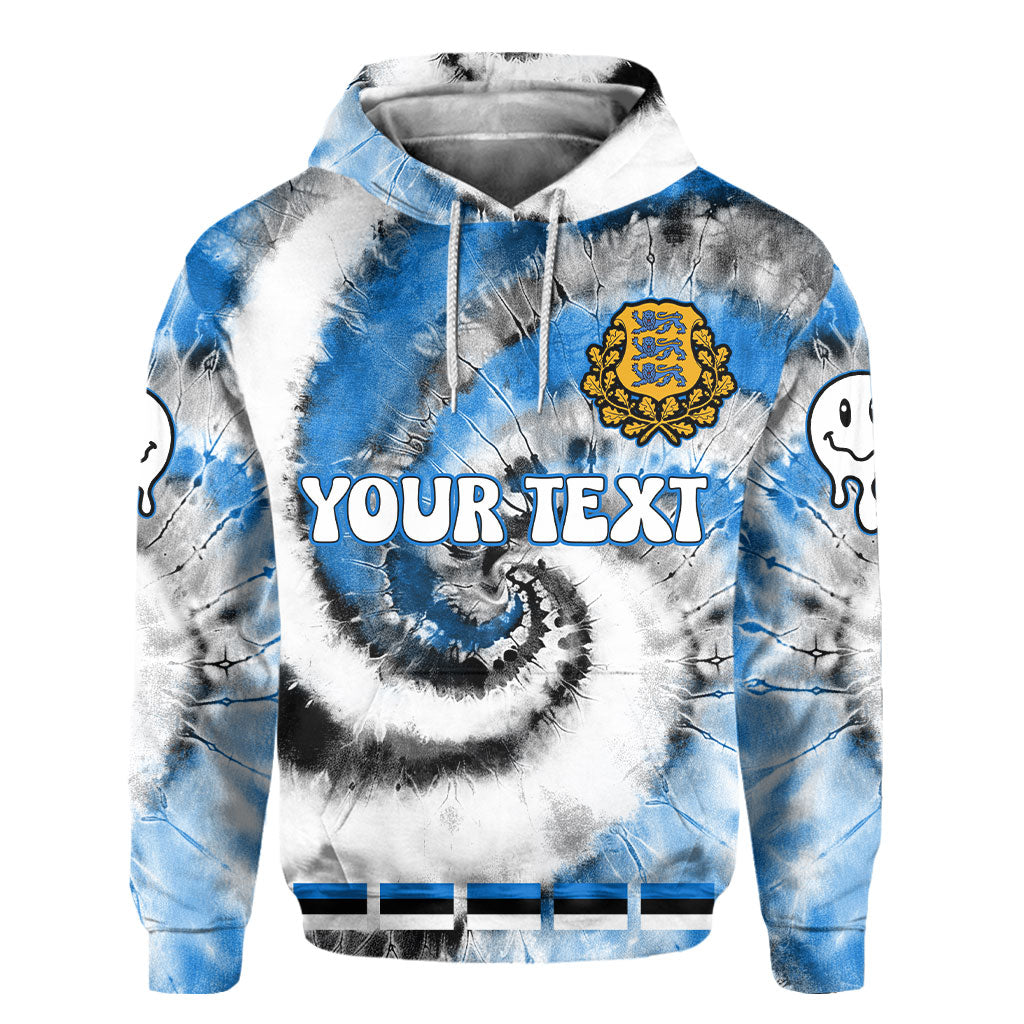 Estonia Hoodie Custom Tie Dye Style 2