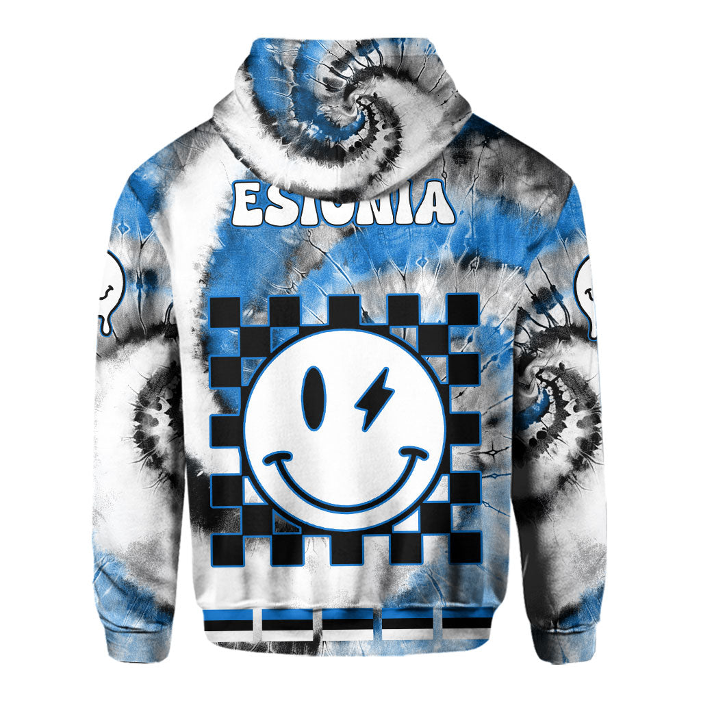 Estonia Hoodie Custom Tie Dye Style 3