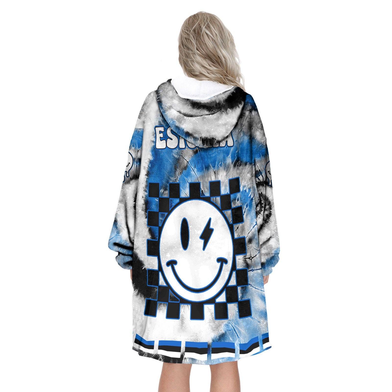 Estonia Hoodie Blanket Custom Tie Dye Style 3