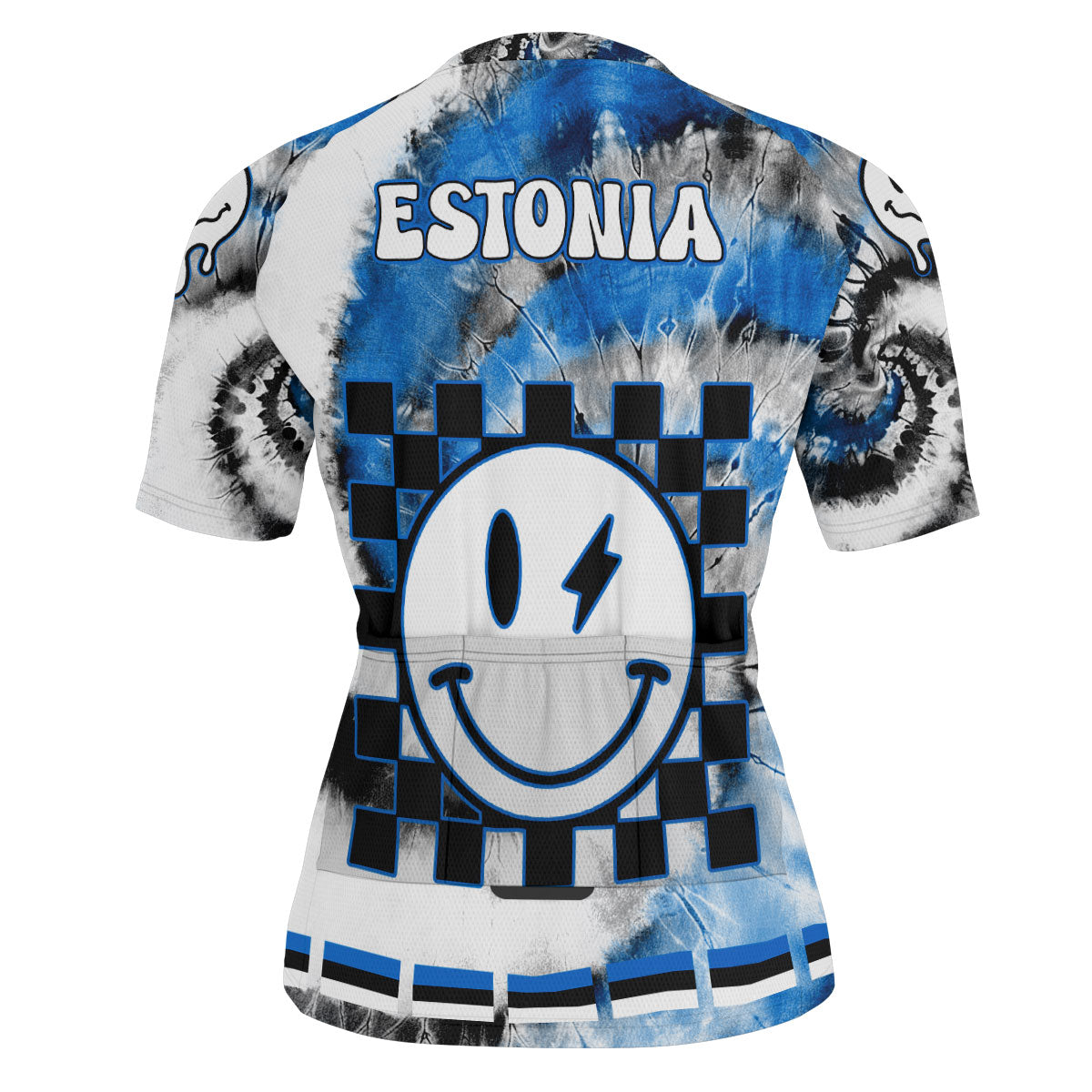 Estonia Men Cycling Jersey Custom Tie Dye Style 3