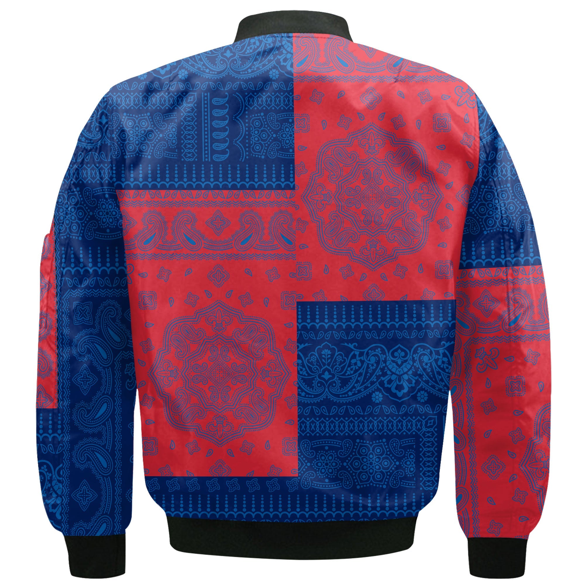 Falkland Islands Bomber Jacket Flag And Paisley Basic Style 3