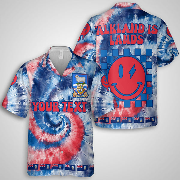 Falkland Islands Hawaiian Shirt Custom Tie Dye Style 1