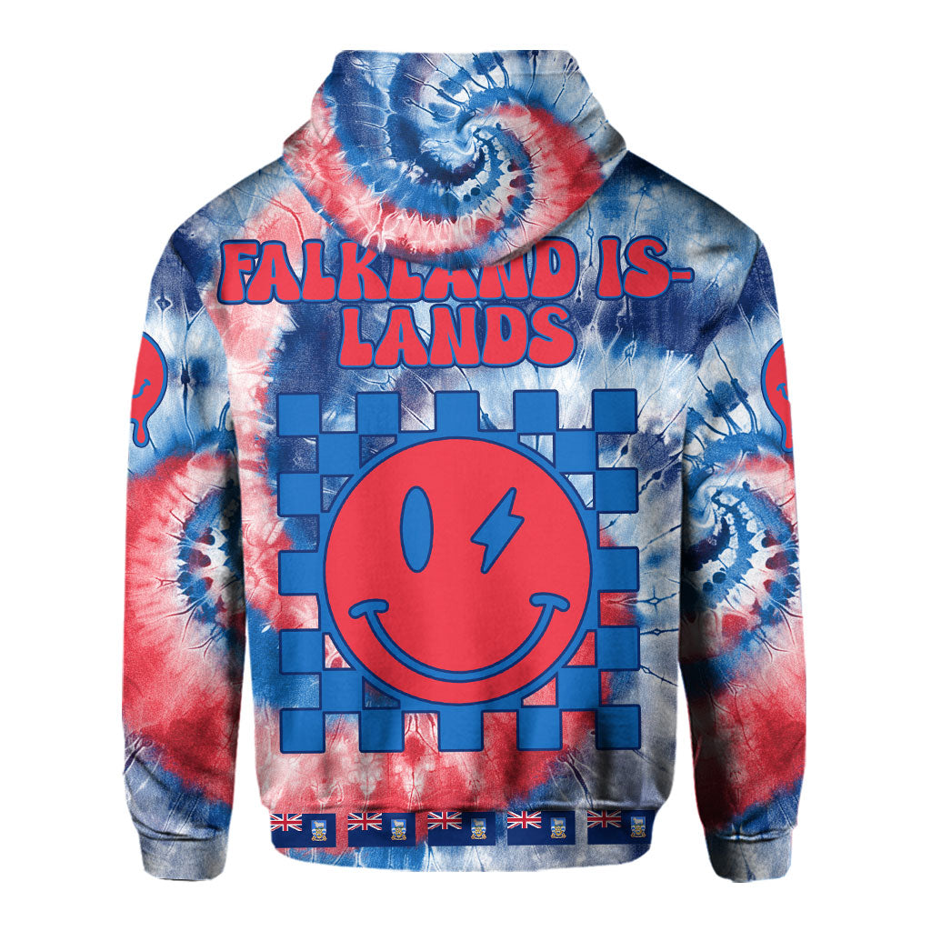 Falkland Islands Hoodie Custom Tie Dye Style 3