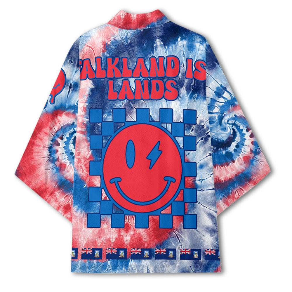 Falkland Islands Kimono Custom Tie Dye Style 3