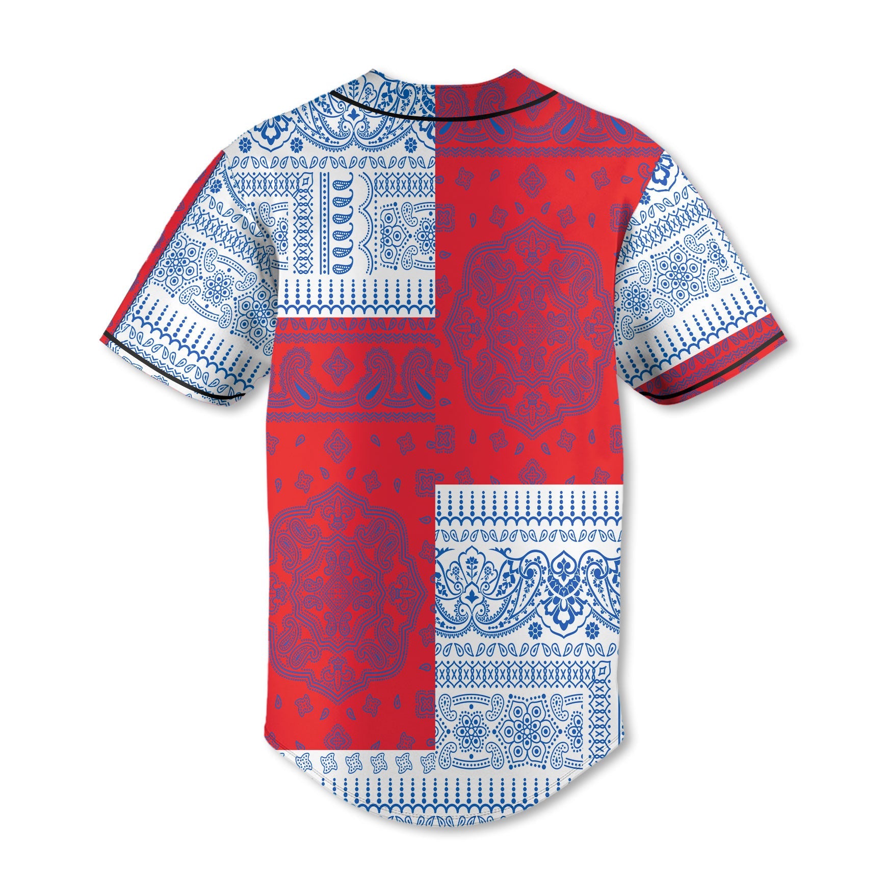 Faroe Islands Baseball Jersey Flag And Paisley Basic Style 3