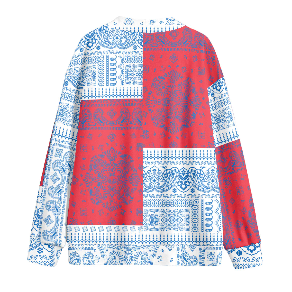 Faroe Islands Fleece Cardigan Flag And Paisley Basic Style 2