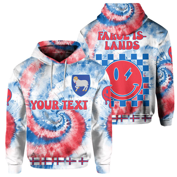 Faroe Islands Hoodie Custom Tie Dye Style 1