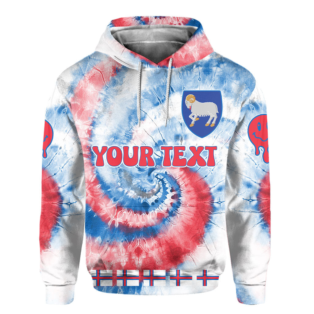 Faroe Islands Hoodie Custom Tie Dye Style 2