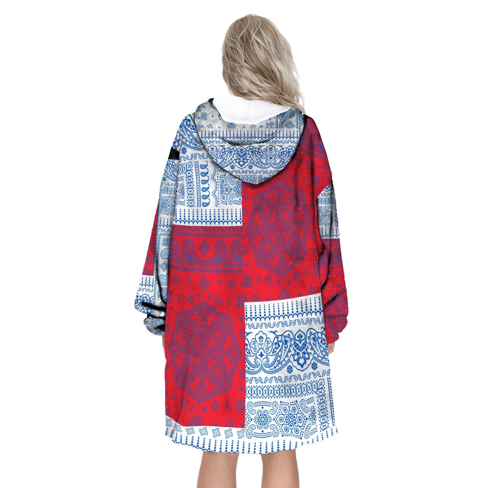 Faroe Islands Hoodie Blanket Flag And Paisley Basic Style 3