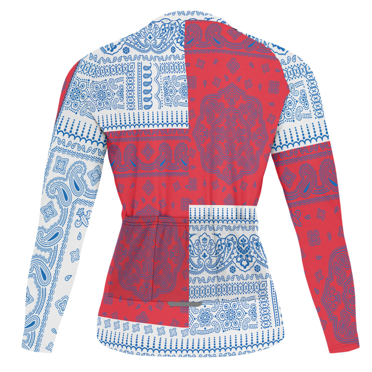 Faroe Islands Raglan Men Cycling Jersey Long Sleeve Flag And Paisley Basic Style 2