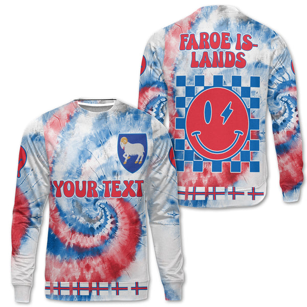 Faroe Islands Sweatshirt Custom Tie Dye Style 1