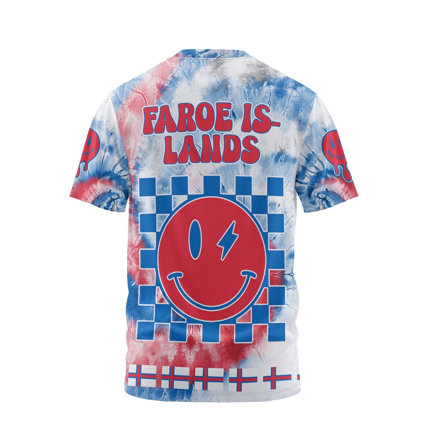 Faroe Islands T Shirt Custom Tie Dye Style 2