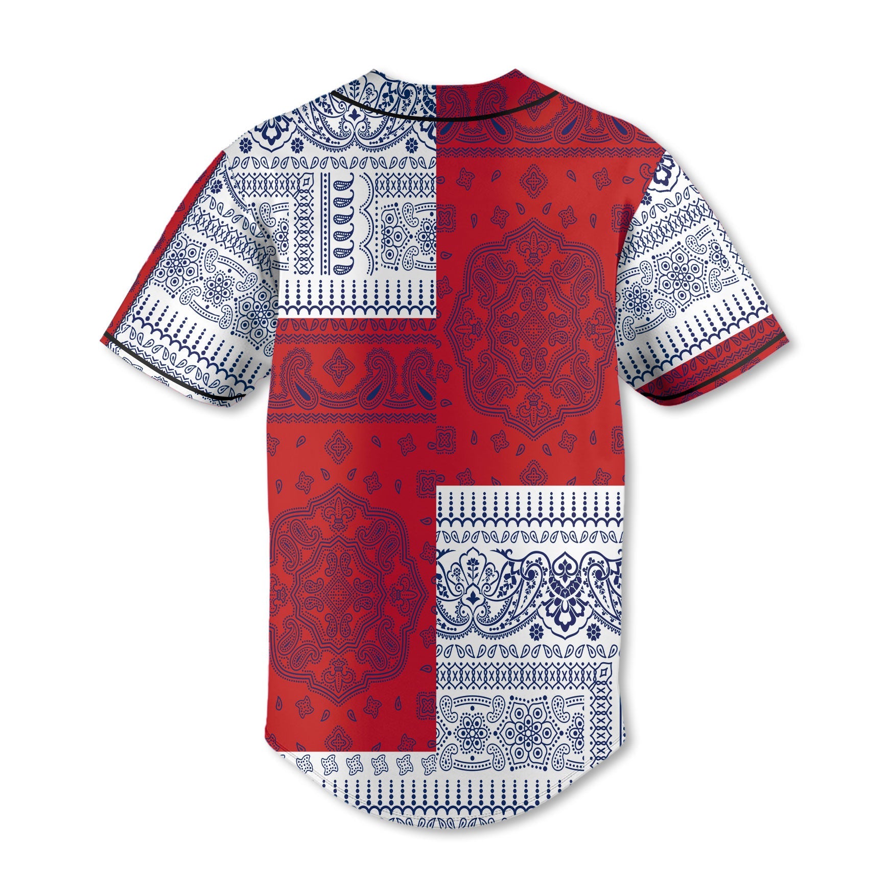 Finland Baseball Jersey Flag And Paisley Basic Style 3