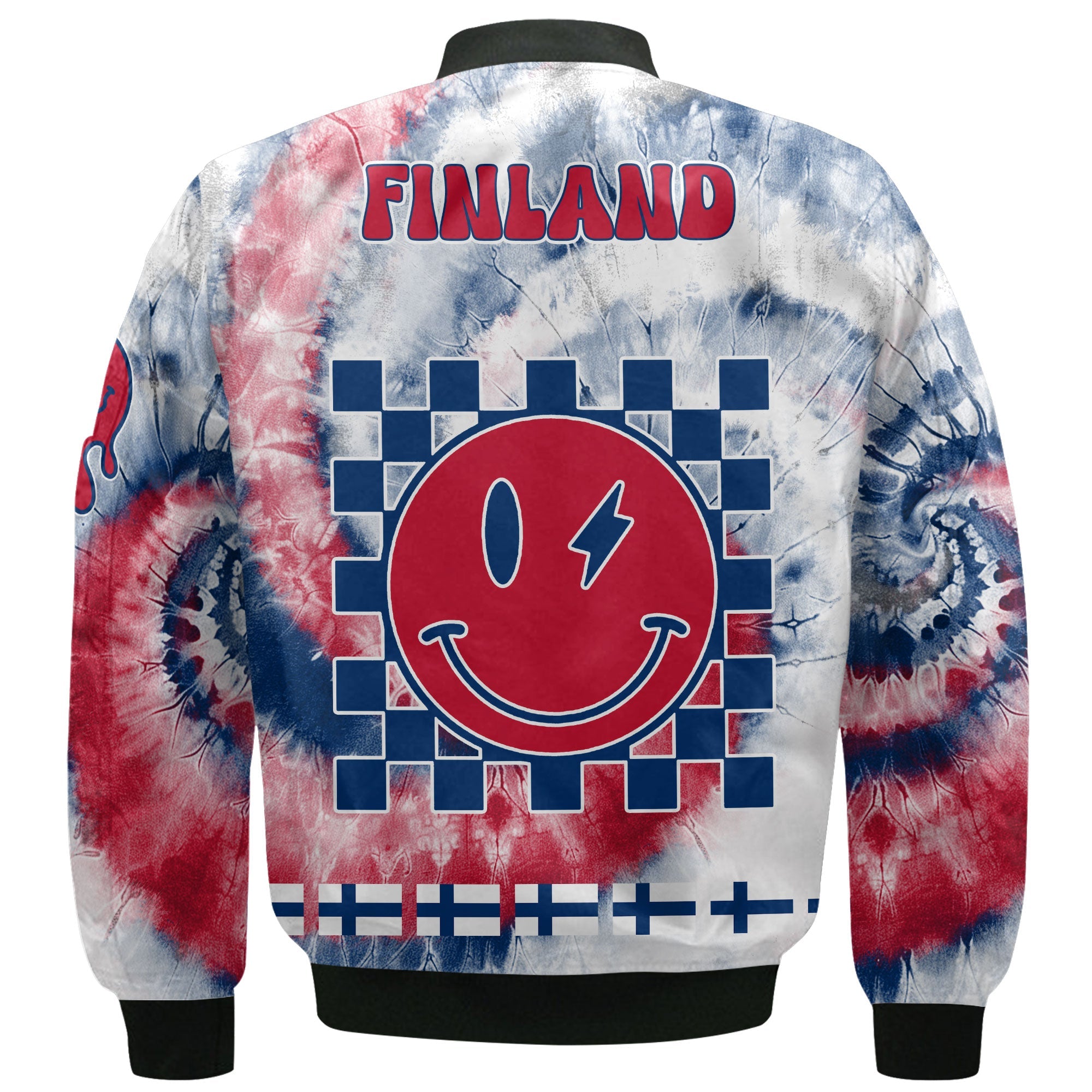 Finland Bomber Jacket Custom Tie Dye Style 3