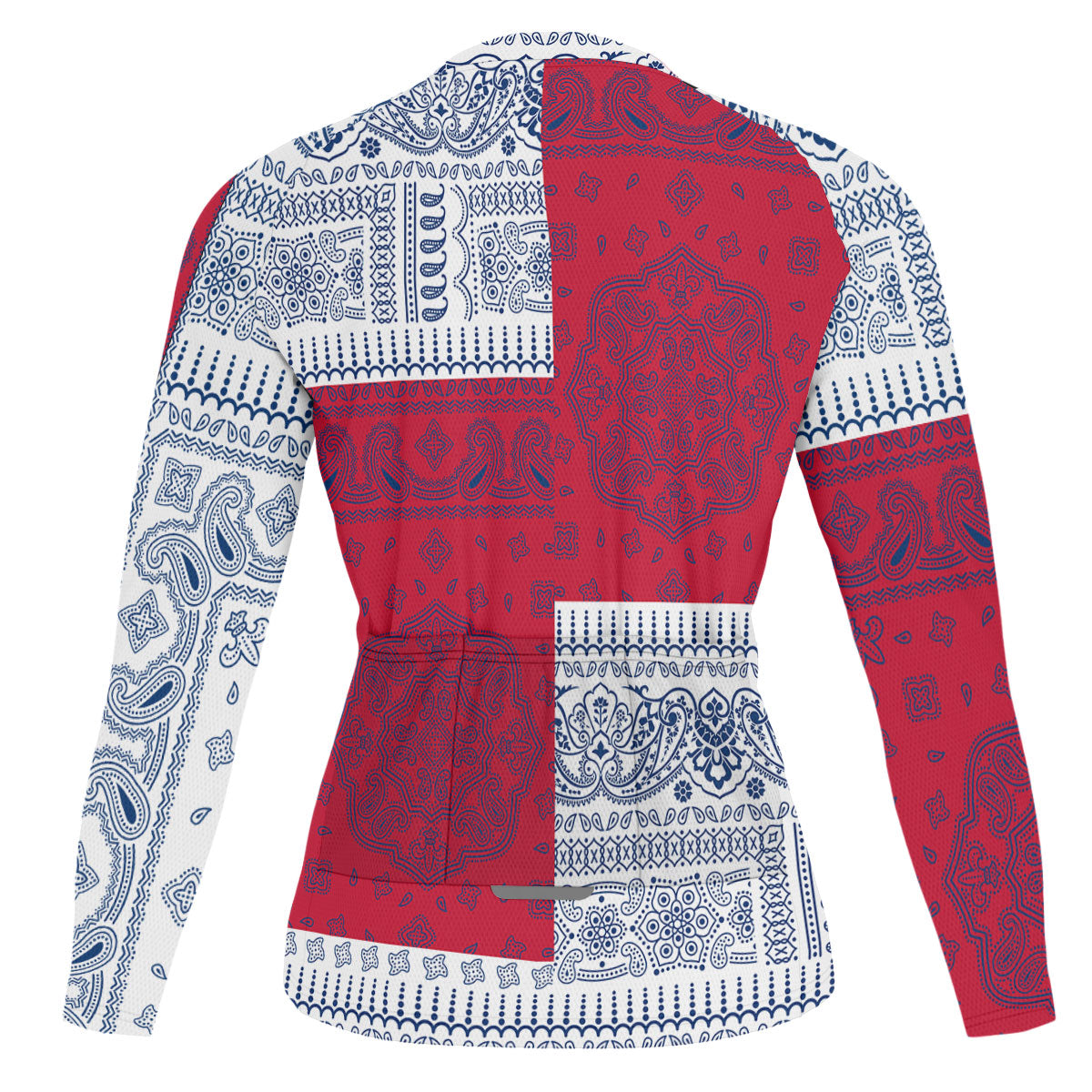 Finland Raglan Men Cycling Jersey Long Sleeve Flag And Paisley Basic Style 2