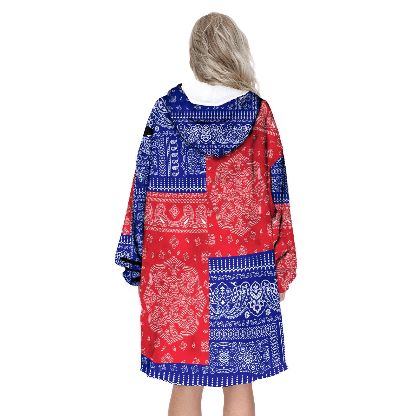 French Guiana Hoodie Blanket Flag And Paisley Basic Style 3