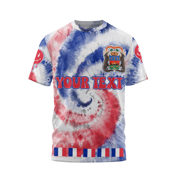 French Guiana T Shirt Custom Tie Dye Style 1