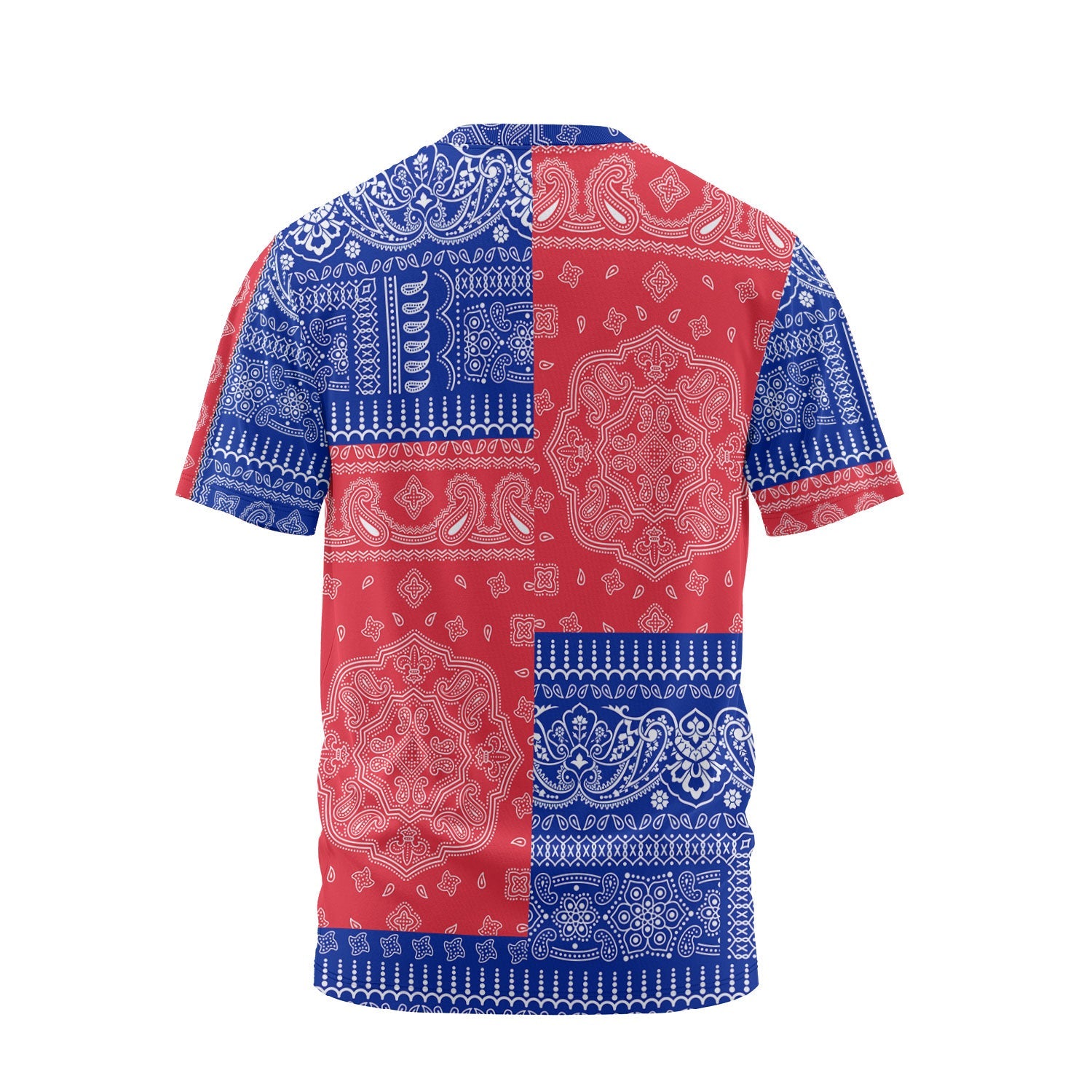 French Guiana T Shirt Flag And Paisley Basic Style 3