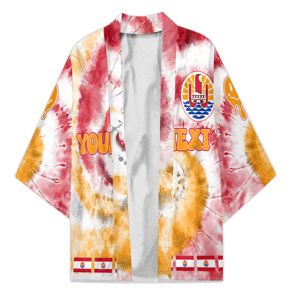 French Polynesia Kimono Custom Tie Dye Style 1