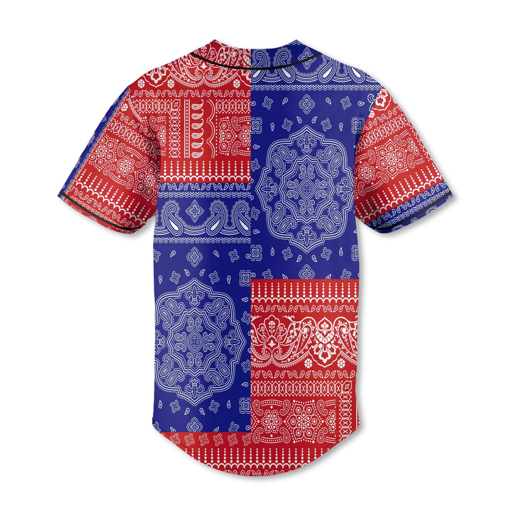 Gambia Baseball Jersey Flag And Paisley Basic Style 3