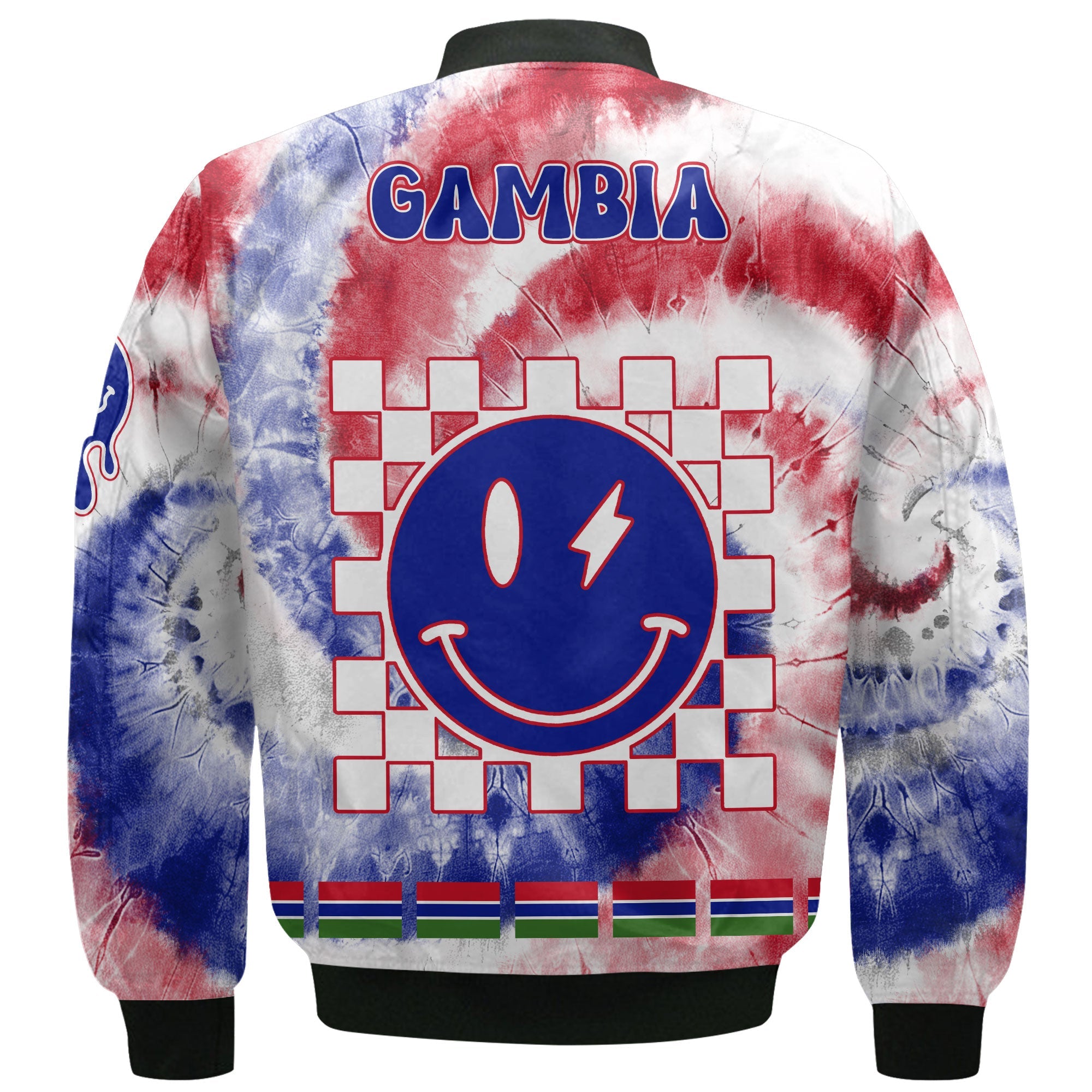 Gambia Bomber Jacket Custom Tie Dye Style 3