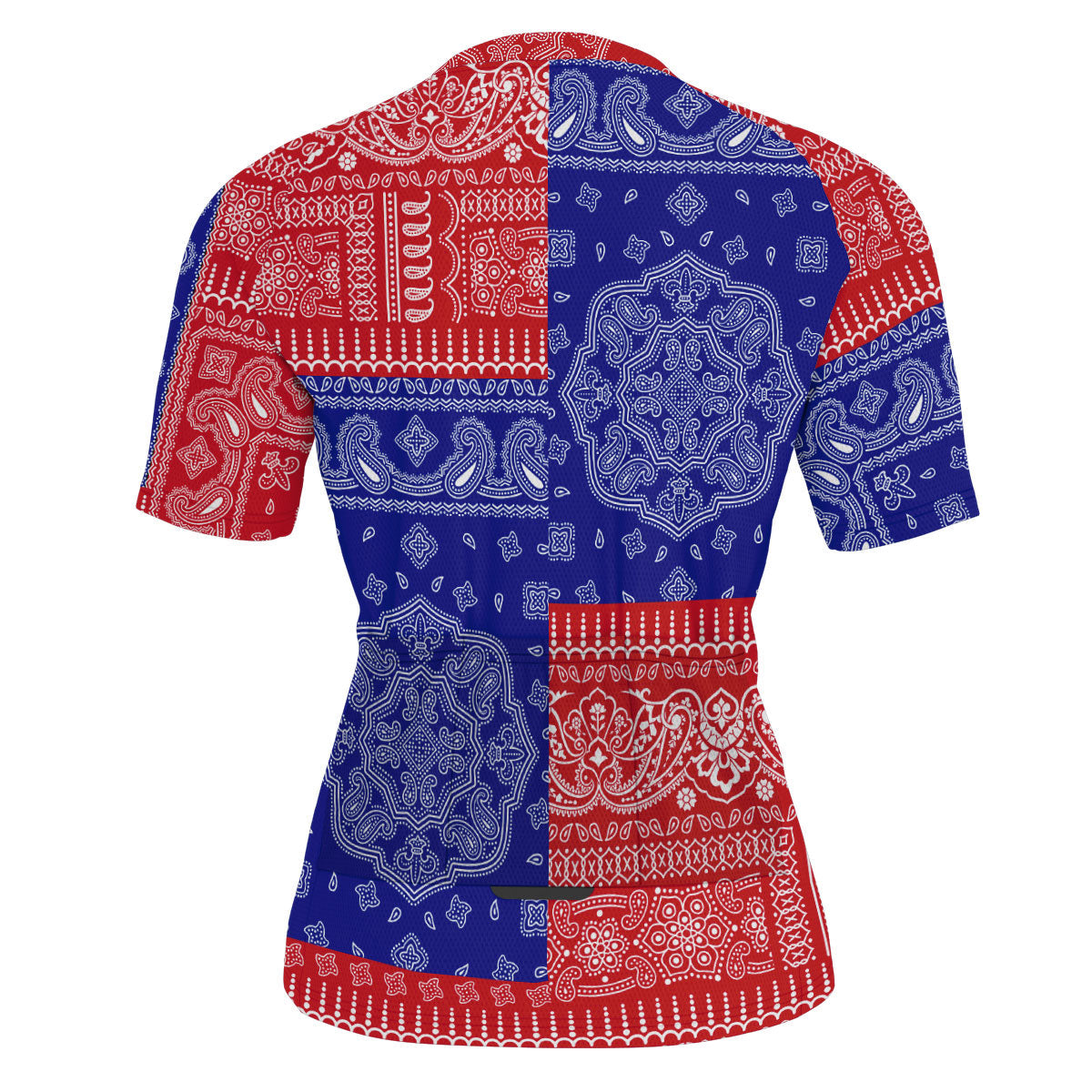 Gambia Men Cycling Jersey Flag And Paisley Basic Style 3