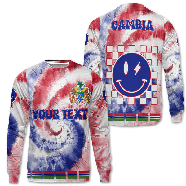 Gambia Sweatshirt Custom Tie Dye Style 1