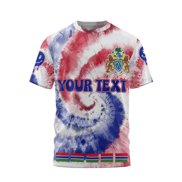 Gambia T Shirt Custom Tie Dye Style 1