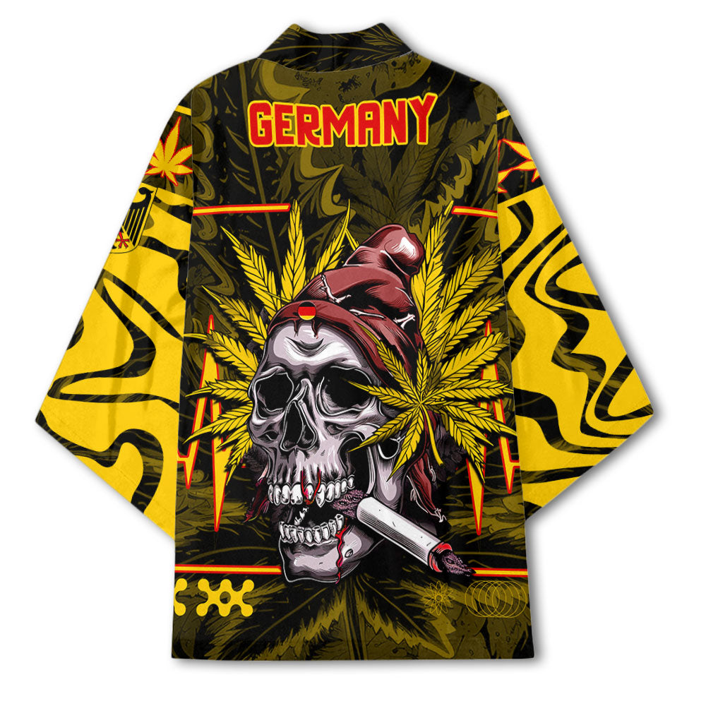 Germany Kimono Flag & Coat Of Arms Marijuanas Style