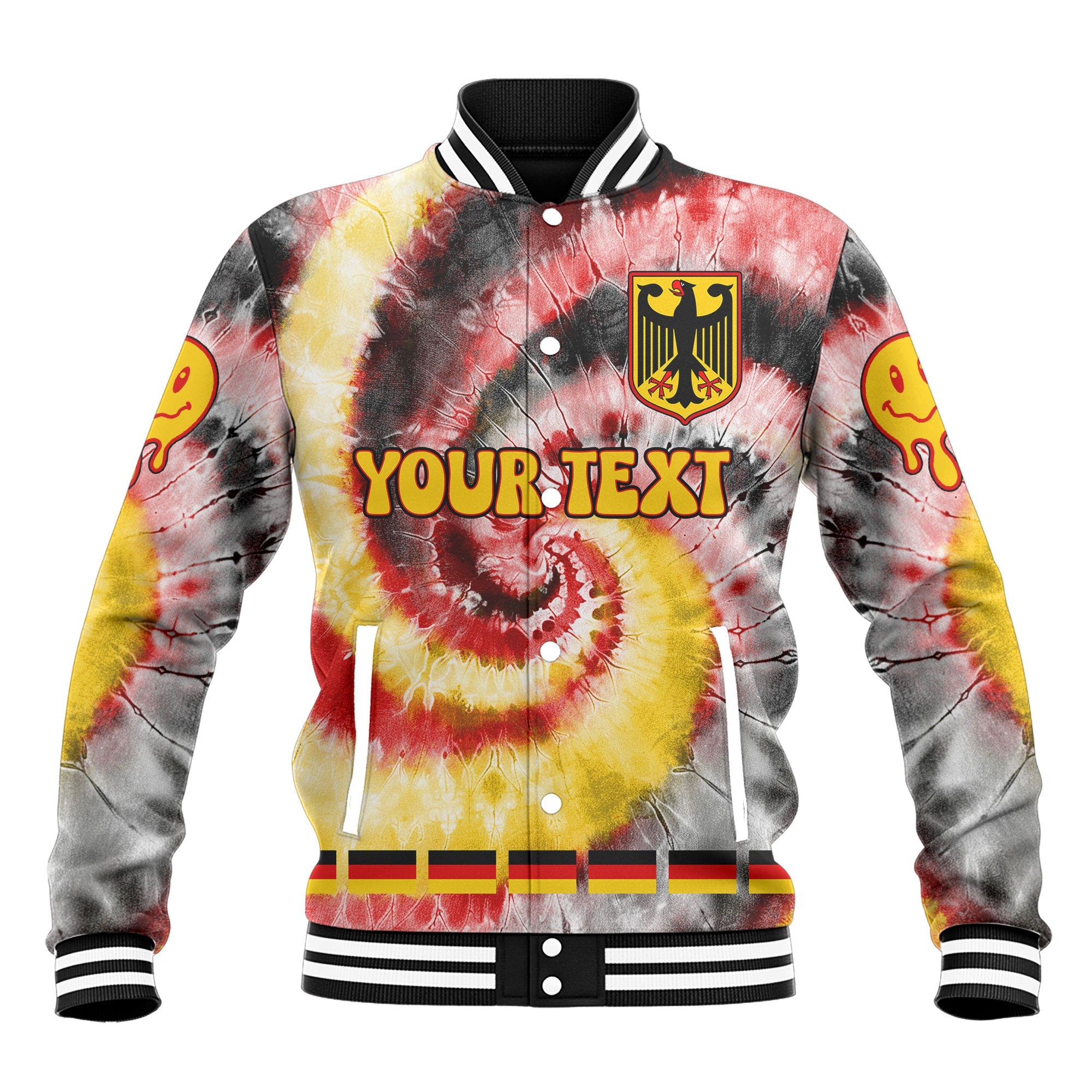 Germany Baseball Jacket Custom Tie Dye Style 2