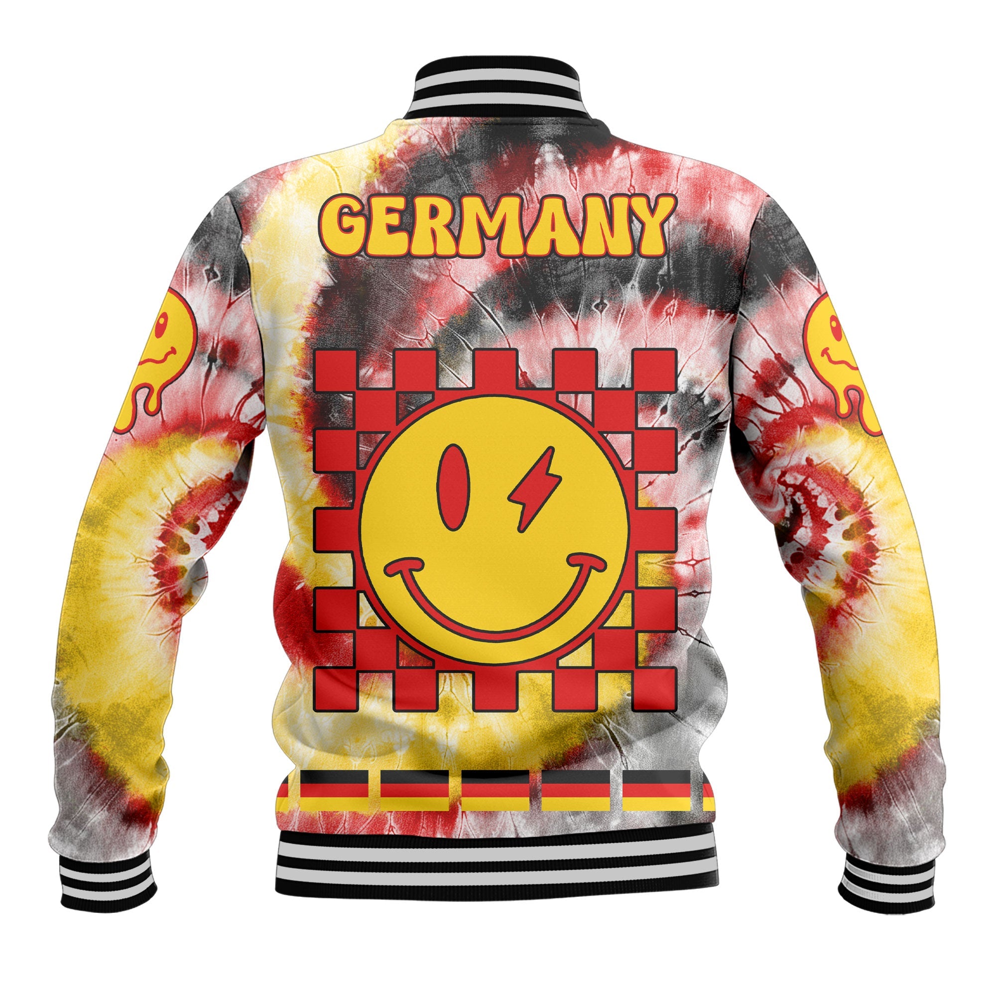 Germany Baseball Jacket Custom Tie Dye Style 3