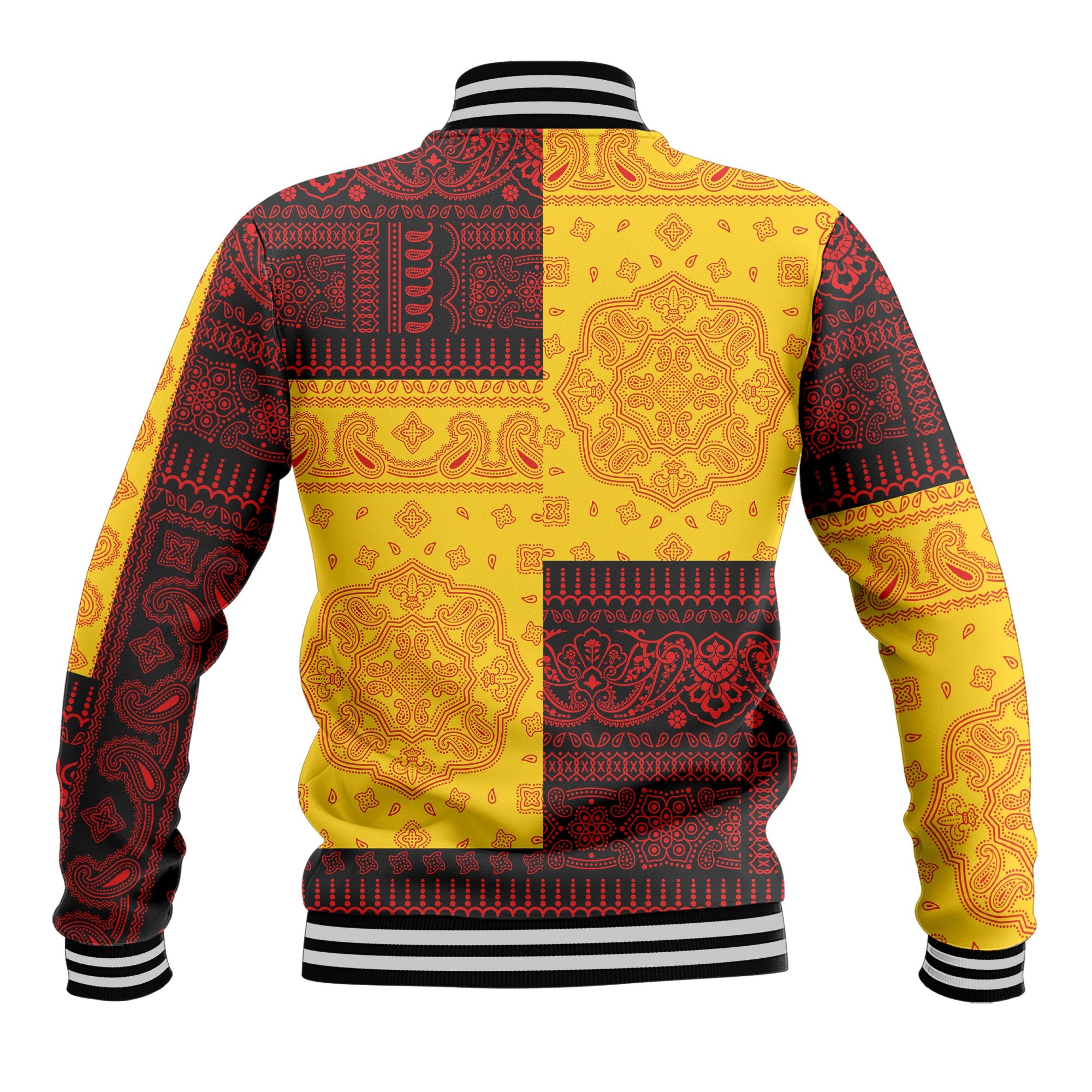 Germany Baseball Jacket Flag And Paisley Basic Style 3