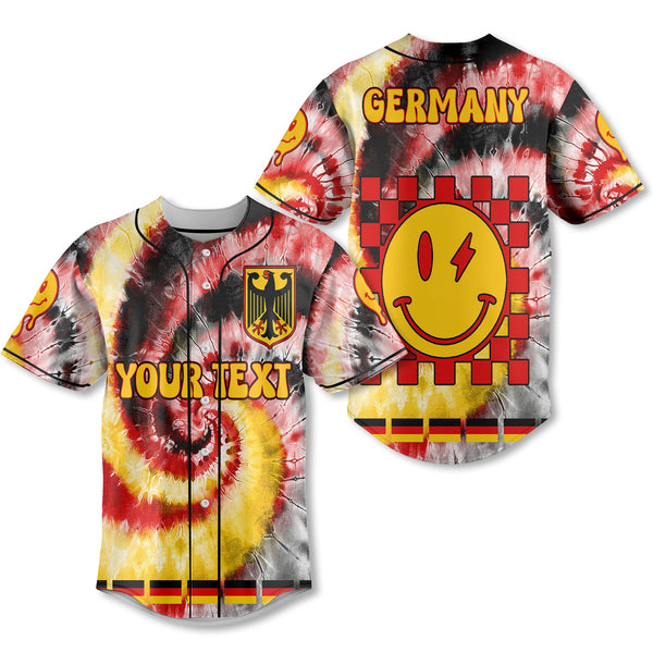 Germany Baseball Jersey Custom Tie Dye Style 1