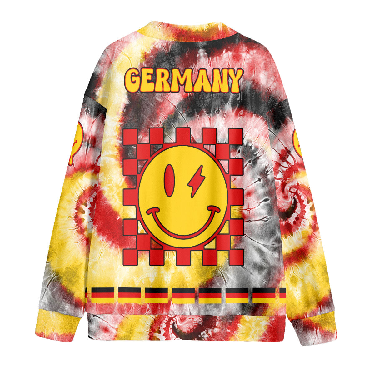 Germany Fleece Cardigan Custom Tie Dye Style 2