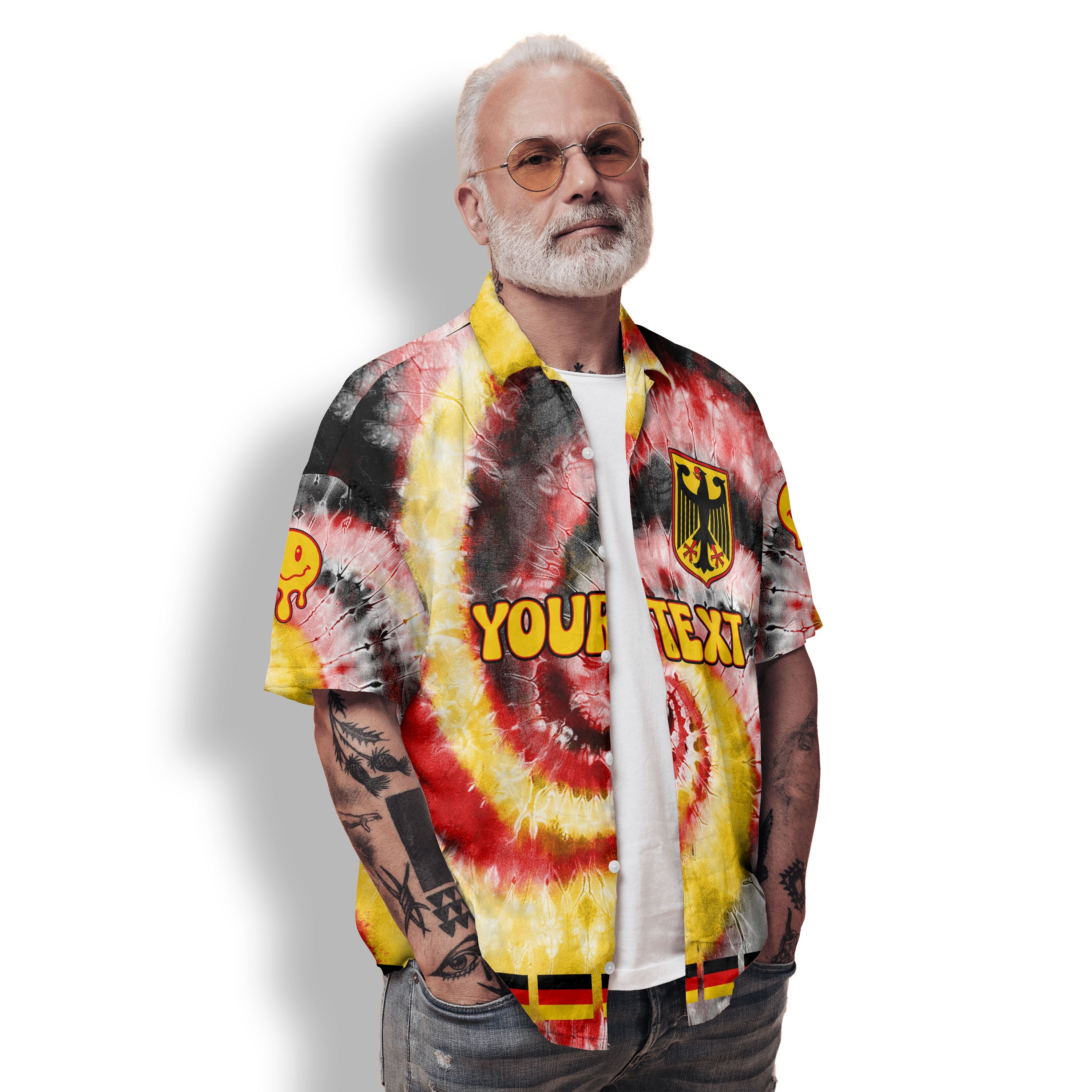 Germany Hawaiian Shirt Custom Tie Dye Style 2