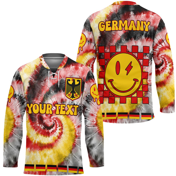 Germany Hockey Jersey Custom Tie Dye Style 1