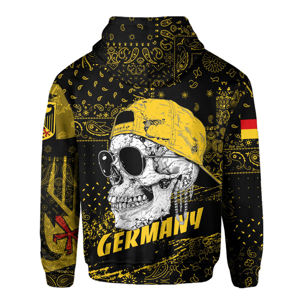 Germany Hoodie Paisley Flag And Skull Style 3