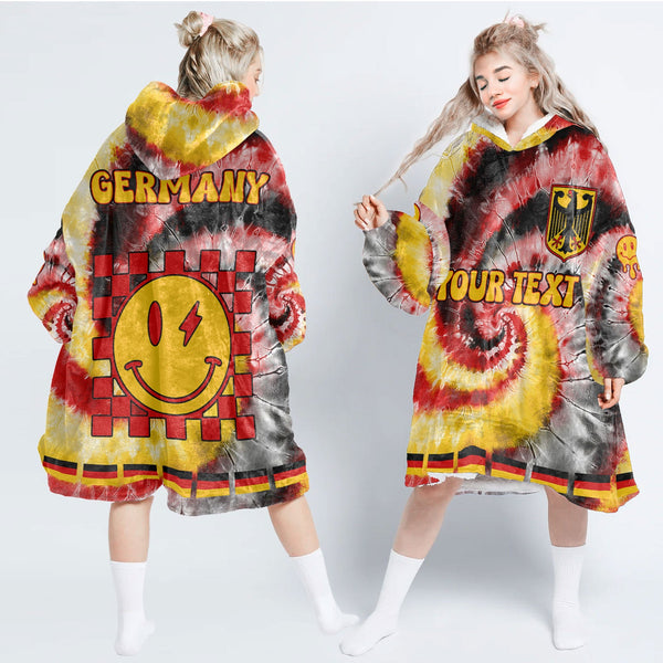 Germany Hoodie Blanket Custom Tie Dye Style 1