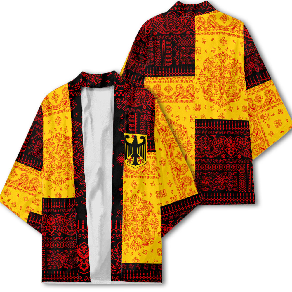 Germany Kimono Flag And Paisley Basic Style 1